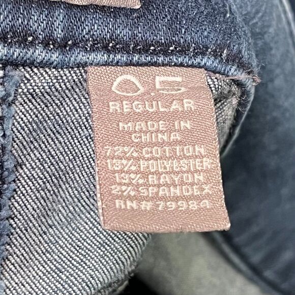 Chico's So Slimming Denim Jeans Women's Stretch Size 6 Boot Cut Dark Wash Blue - Picture 4 of 10